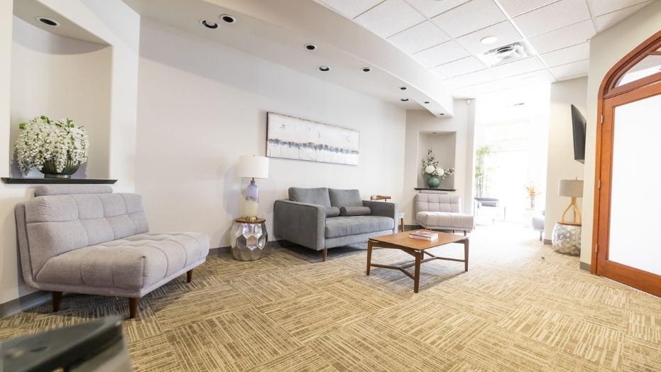 Reception area in Fulshear dental office